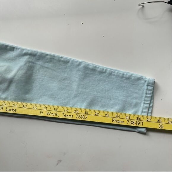 Earl's Skinny Ankle Jeans in Light Aqua, Size 6 - Picture 9 of 10